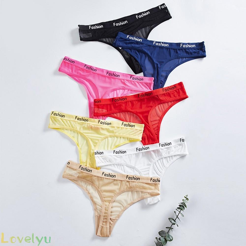 【LOVELYU】Panties Briefs Thong Thong Panties Underwear Comfortable Large Size Sexy Kit New【Good Quality】