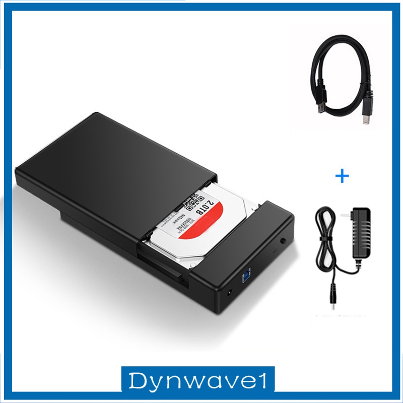 [DYNWAVE1] ABS External Hard Drive Enclosure 12V Adapter Support UASP for SATA III SSD