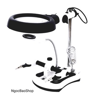Dụng cụ kính lúp hỗ trợ hàn mạch điện.