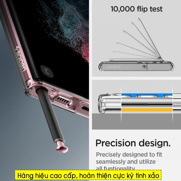 Ốp lưng Samsung Galaxy S22 Ultra Spigen Ultra Hybrid S - Hàng Chính Hãng