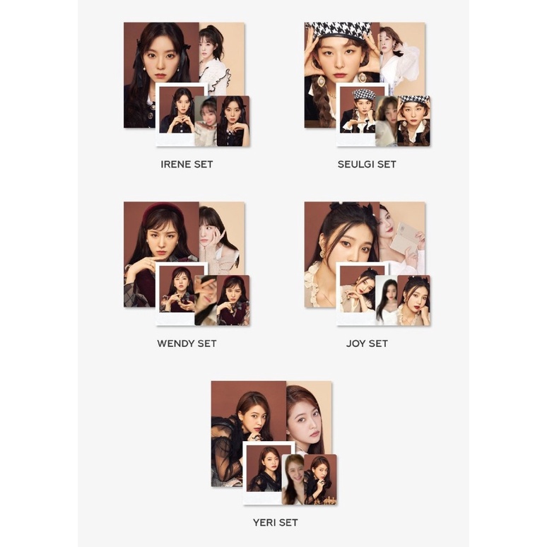 {SM official ~ Có sẵn} RV | Season greetings 2022 ~ goods: Set hình dán đổi màu/ Nguyên seal