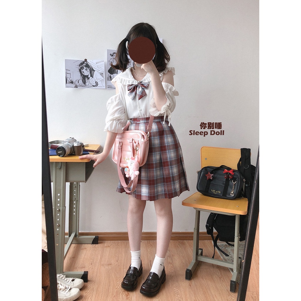 Áo sơ mi - Áo Blouse Brand Sleep Doll hở vai #Seppdoll #Somi #Blouse