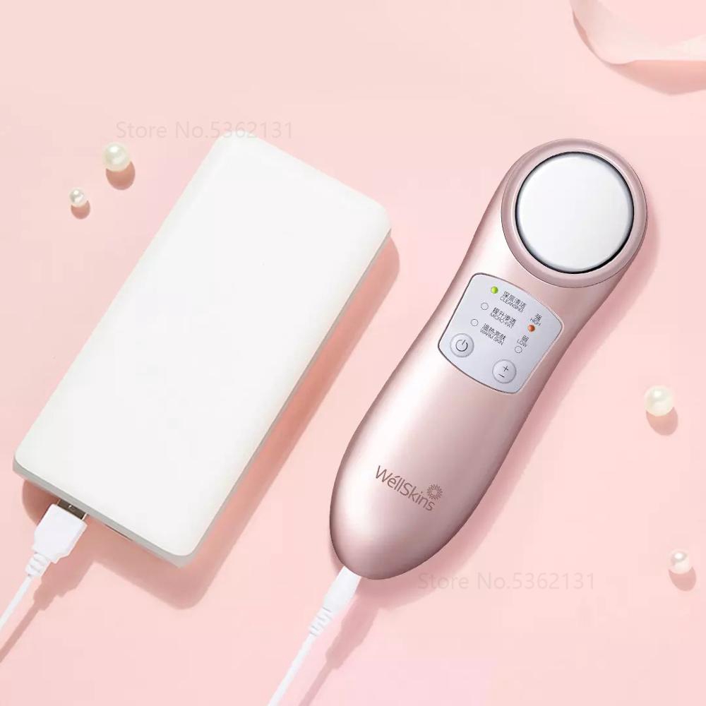 Xiaomi Wellskins Ion làm sạch Dụng cụ làm đẹp Dụng cụ làm đẹp da mặt bằng sóng siêu âm Chuyên nghiệp Thiết bị chăm sóc ion Dụng cụ làm đẹp