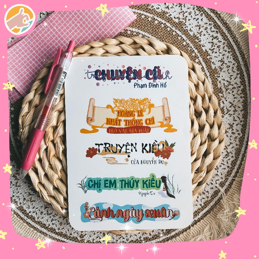 Sticker tựa bài ngữ văn lớp 09