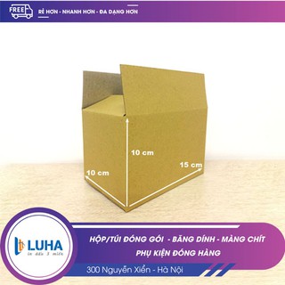 100 hộp 15x10x10 cm, thùng, hộp cod, hộp cactong, hộp carton