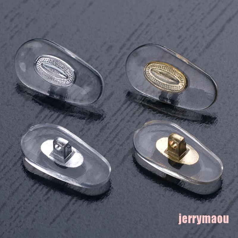 Bộ 10 Miếng Đệm Mũi Cho Mắt Kính Bằng Silicone