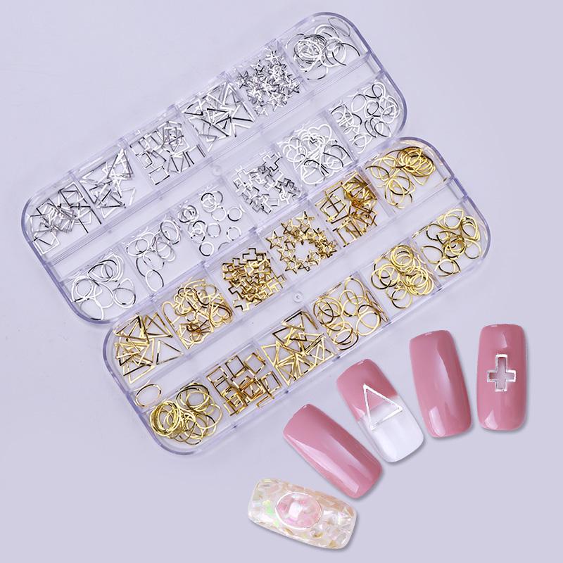 Hộp đá UR SUGAR nhiều kích cỡ đính móng tay nghệ thuật 3D màu sắc xinh xắn