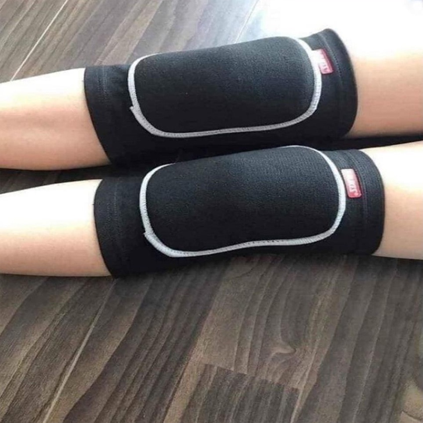 Bộ 2 bó băng gối thể thao và tập yoga có đệm bảo vệ đầu gối thiết kế co giãn đàn hồi cực tốt chống xước đầu gối êm ái