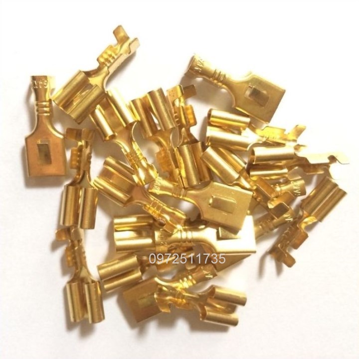 Đầu cos đồng cái 6.3mm túi 50 cái