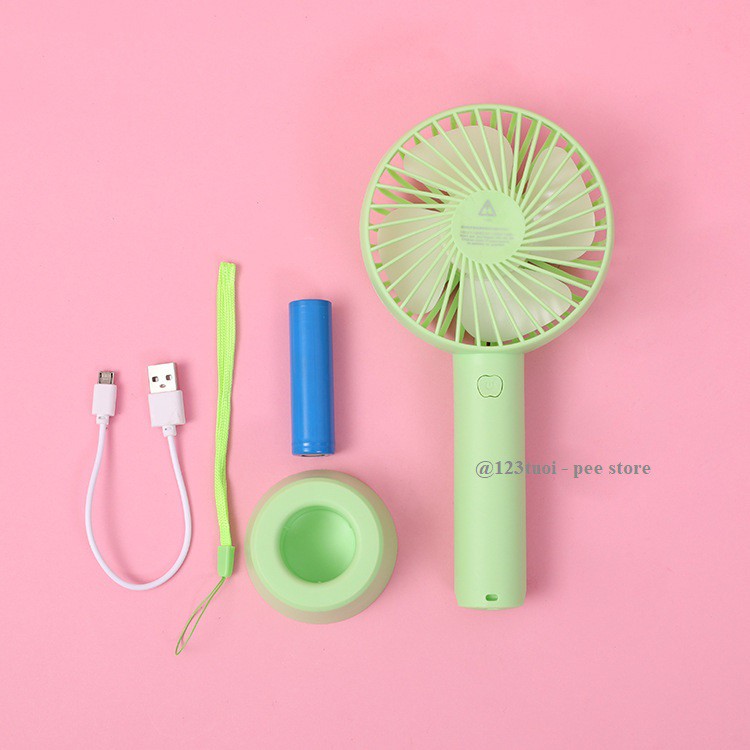 Quạt Tích Điện Mini N9 Cầm Tay 3 Chế Độ Gió - Pee Store | BigBuy360 - bigbuy360.vn