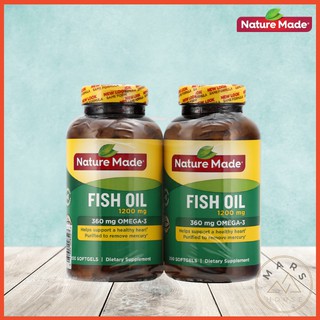 Dầu cá Nature Made Fish Oil 1200mg Omega 3 200 viên