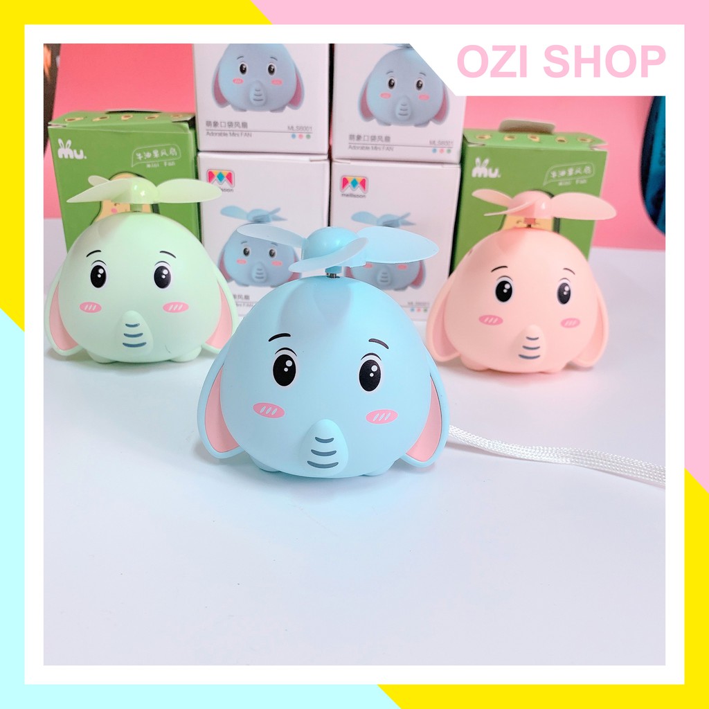 Quạt Mini hình voi con xinh xắn ( hình thật 100%) #8