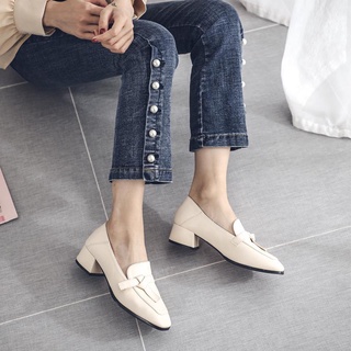 Giày lười nữ kiểu dáng công sở 5cm TTC40