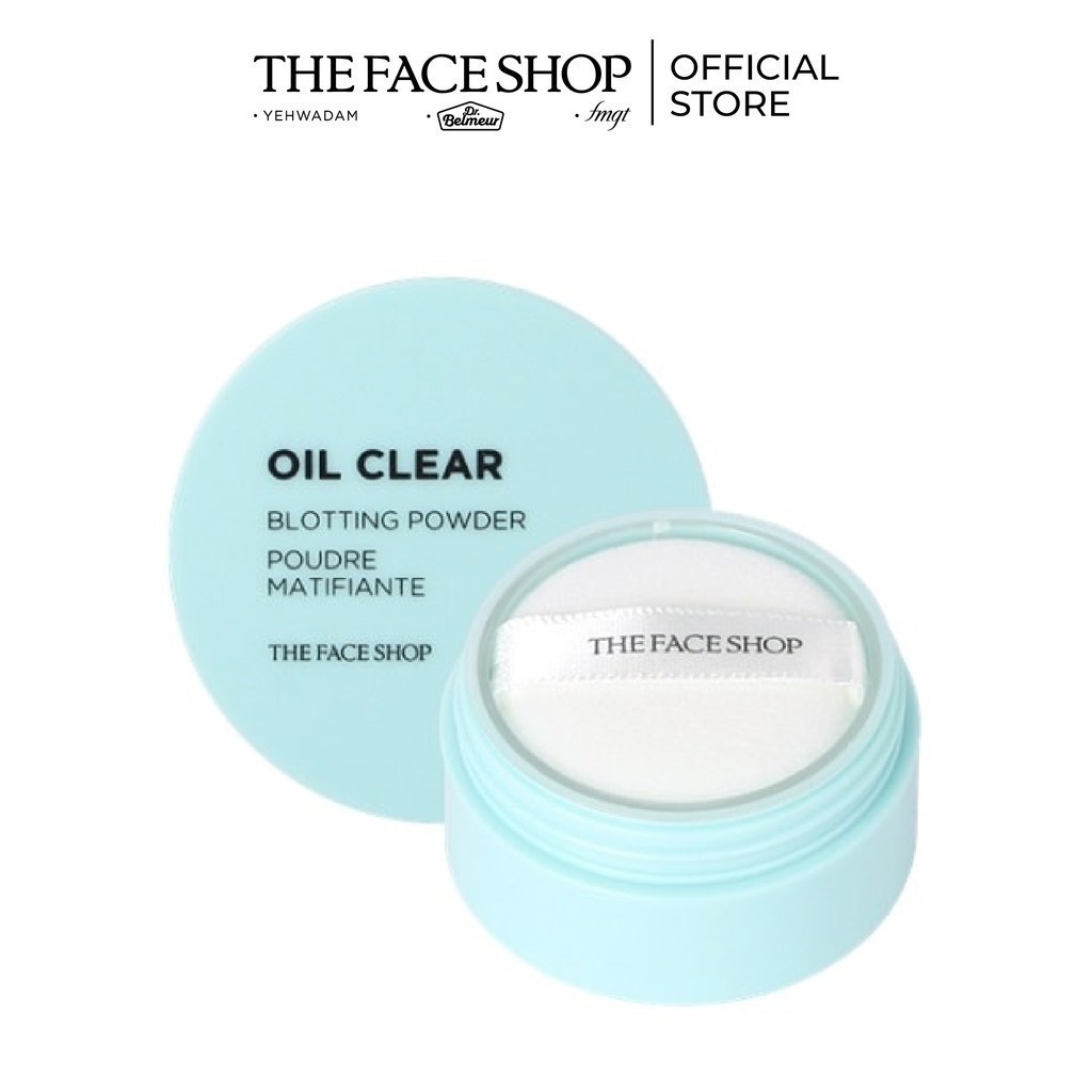 [Mã FMCGMALL -8% đơn 250K] Phấn Trang Điểm TheFaceShop Oil Clear Blotting Powder 6G/0.21OZ