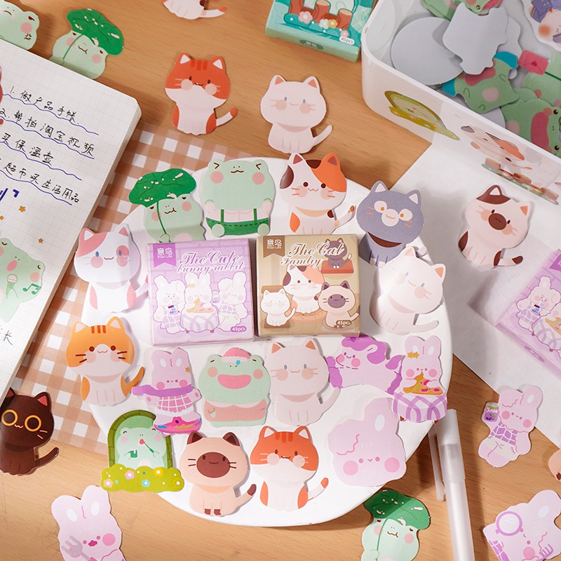 45 Sticker Dán Nhật Kí Cute