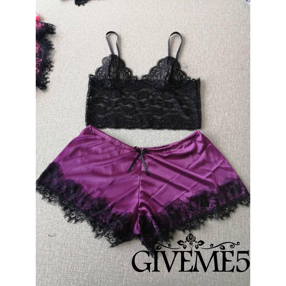 Bộ đồ ngủ ren mỏng quyến rũ gợi cảm cho nữ