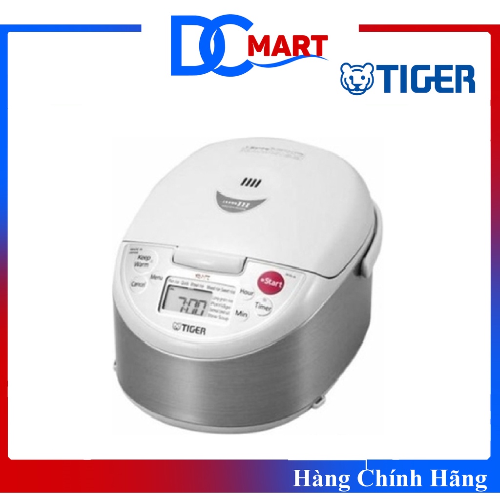 [Mã ELHADEV giảm 4% đơn 300K] Nồi cơm điện Tiger 1.8 lít JKW- A18W - Hàng Chính Hãng