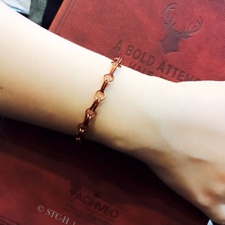 Lắc tay handmade dây đồng tạo hình mắc xích