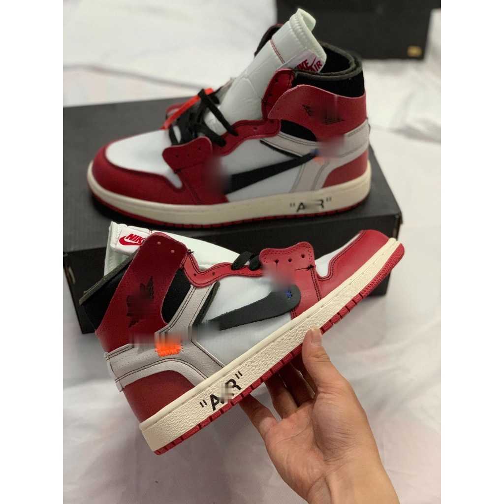 Giày Thể Thao ️FREESHIP ️giày Sneaker J-d Cổ Cao ĐỎ trắng Cho Nam Và Nữ giay sport