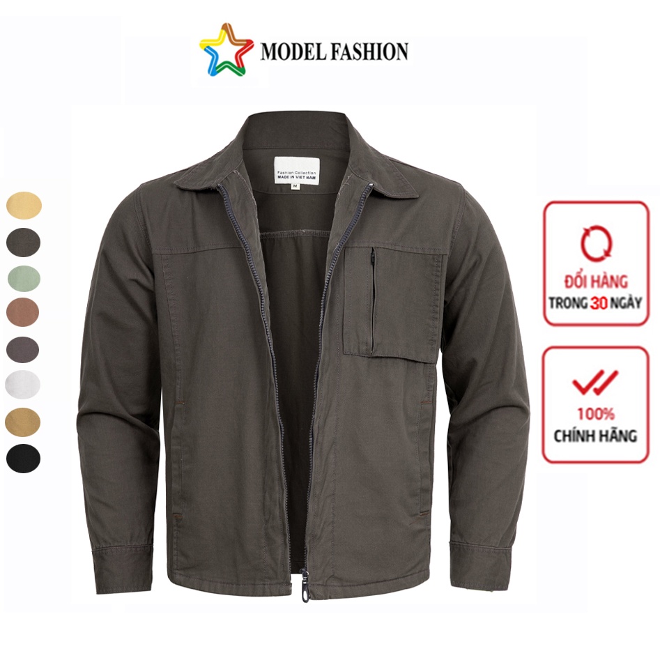 Áo khoác kaki nam dây kéo thời trang cao cấp Model Fashion AKK2001