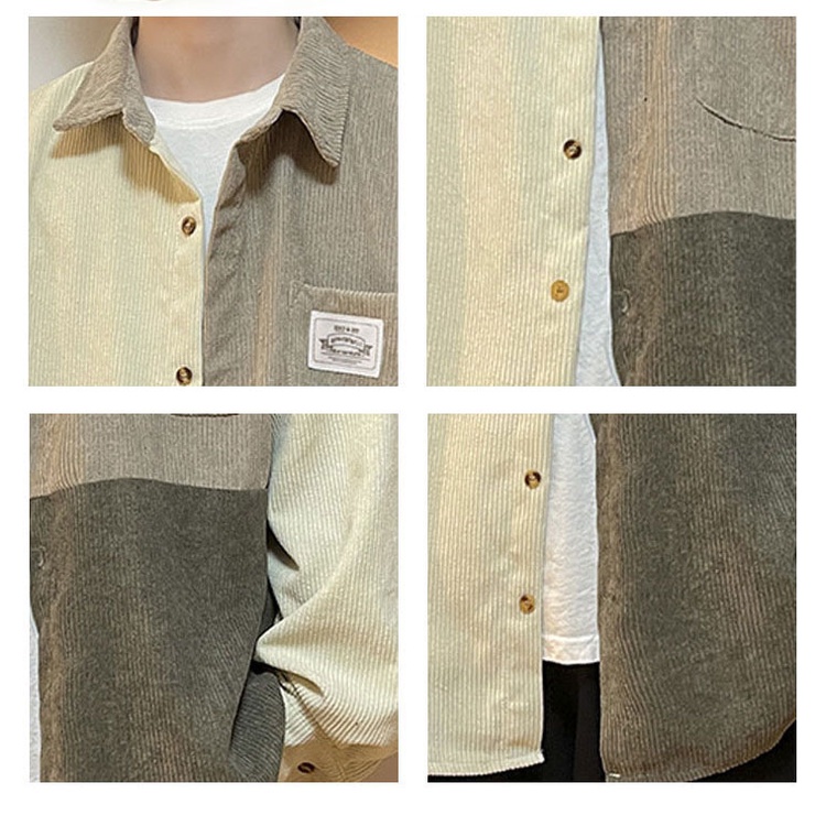 Sơ Mi Nhung Tăm Nam Nữ Phối Màu Cực Chất Phong Cách Hàn Quốc- Cam Kết Hàng Y hình