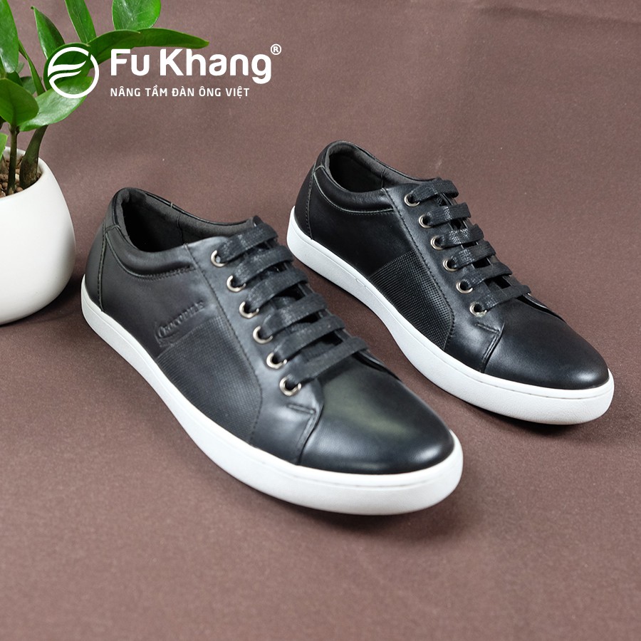 Giày thể thao nam sneaker thời trang chính hãng Fu Khang màu đen xám GL30