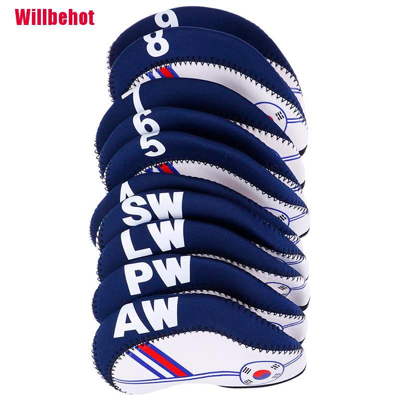 Bộ 10 Bọc Đầu Gậy Đánh golf Bằng Cao Su Cao Cấp Sự Bảo Vệ