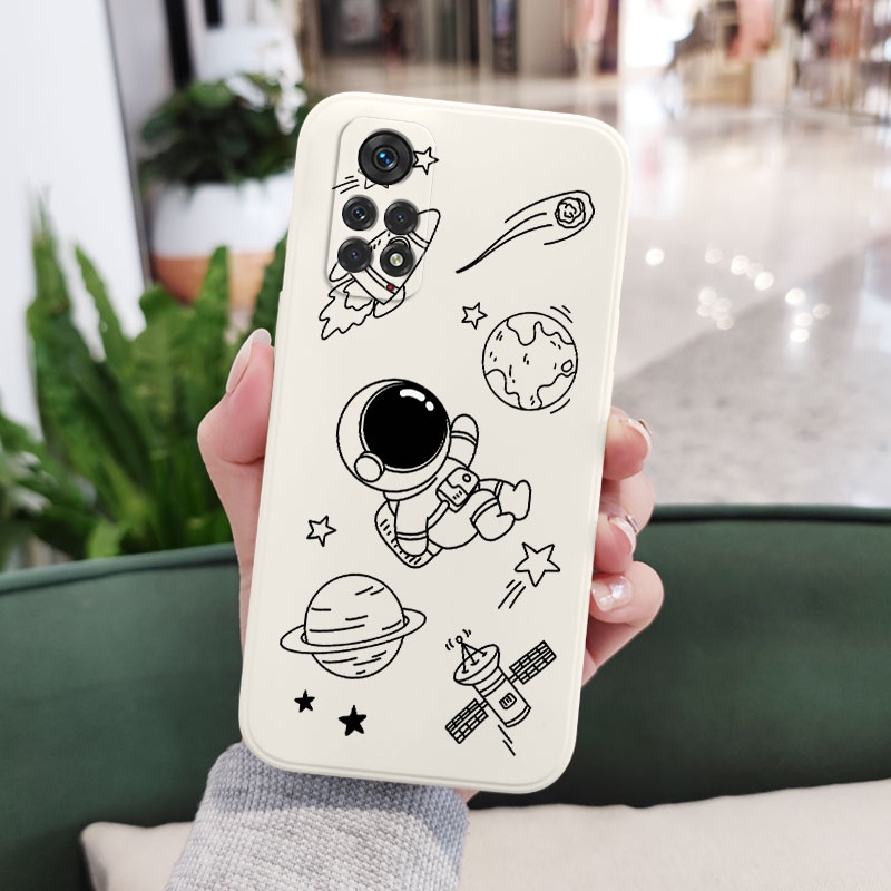 Ốp Điện Thoại Hình Vũ Trụ Âm Nhạc Sáng Tạo Cho Xiaomi Redmi Note 11 11S 11T Pro Plus + 4G 5G