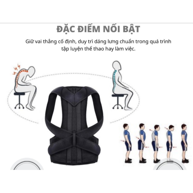Đai chống gù lưng vai, đai điều chỉnh tư thế, cải thiện cột sống JoLy LaDy