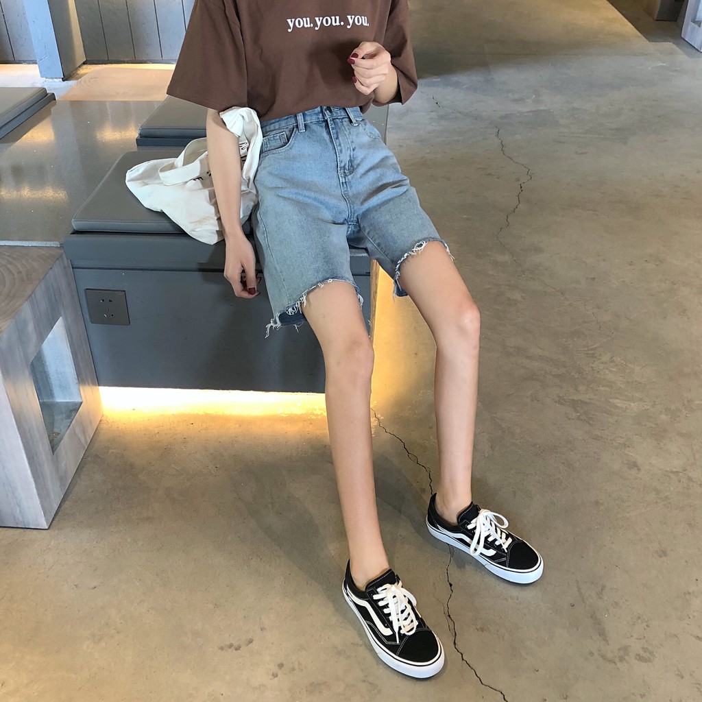 Quần Jean ulzzang/ quần bò ngố quảng châu | BigBuy360 - bigbuy360.vn