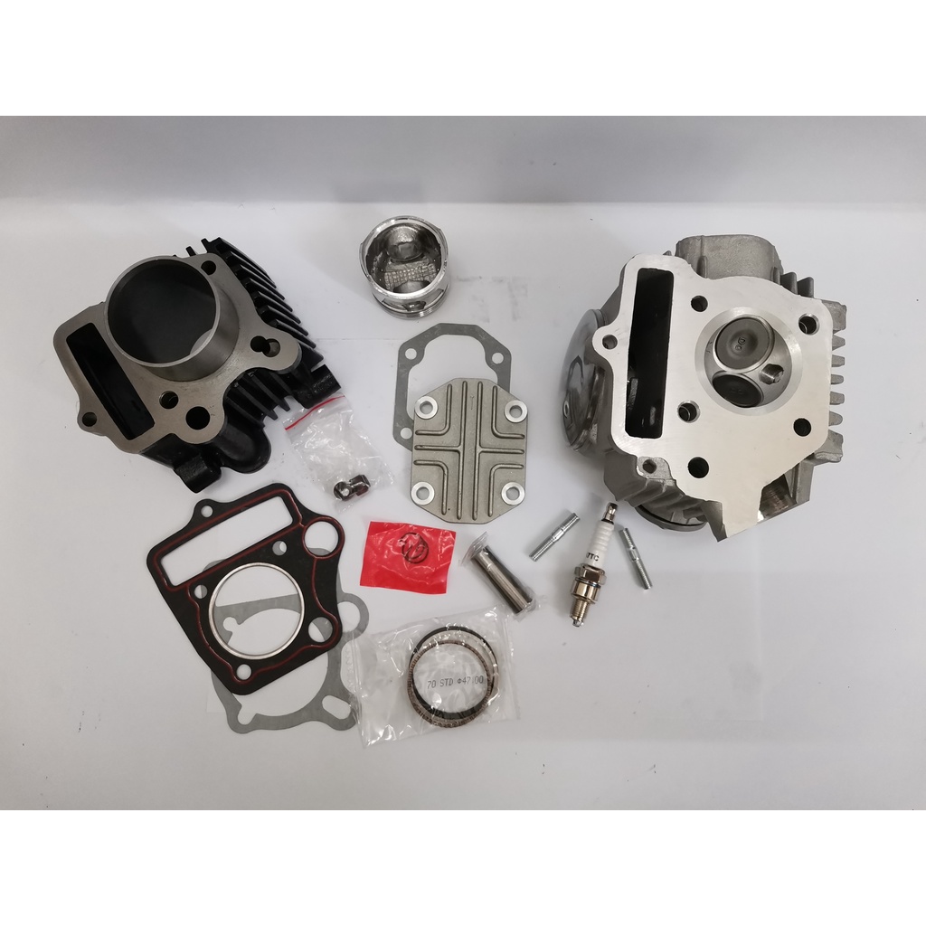 Full bộ đầu bò+lòng hơi cub 50 trái 47 hơi 70cc dài 63 gắn được nhiều dòng xe 50cc