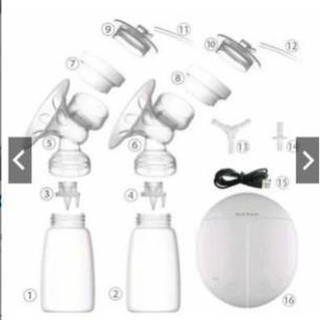 Máy hút sữa điện đôi Real bubee