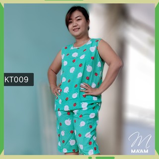 Đồ bộ Big Size Tôn Thái/Lanh ngắn tay 50 đến 80kg ib chọn size - Maam - KT009