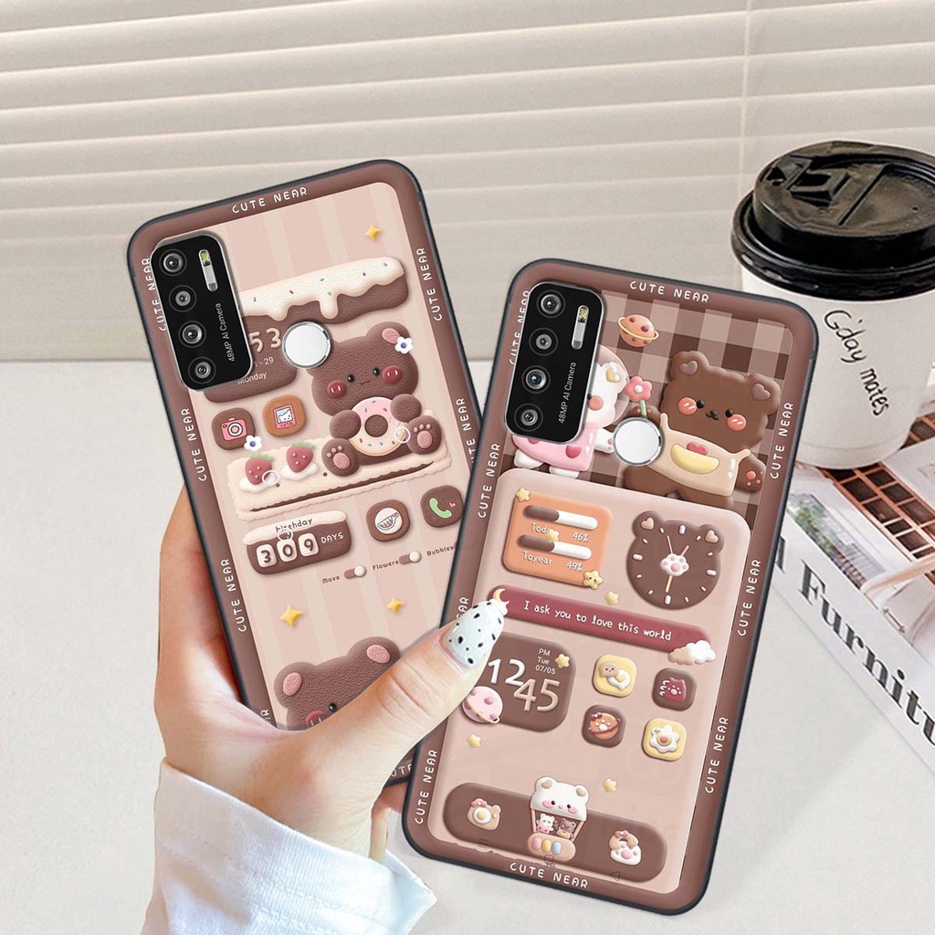 Ốp lưng Vsmart Star 5 / Joy 4 / Live 4 in hình gấu cute,bò sữa 3D cute dễ thương bảo vệ điện thoại .