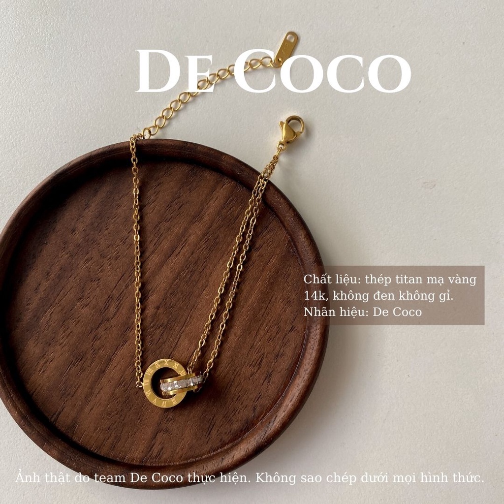 Vòng tay nữ De Coco Timeless hai vòng tròn lồng nhau