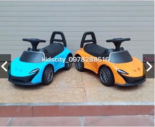 Xe ô tô bơi chân cho bé(Nhạc+Tựa lưng+cốp đựng đồ)
