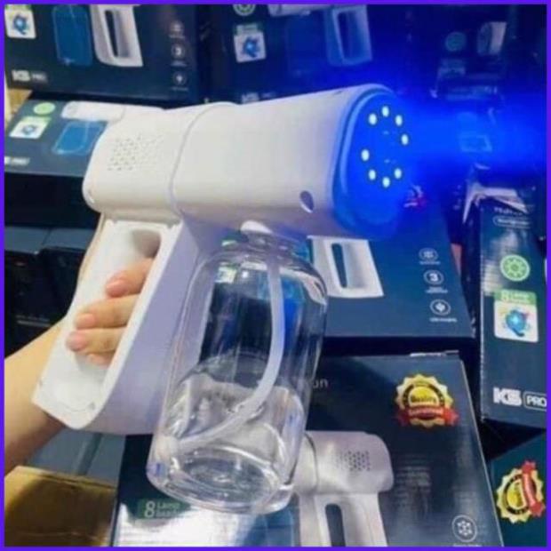 Máy xịt khuẩn K5 PRO 8 tia, Máy khử khuẩn nano phun cồn diệt khuẩn, tiết kiệm an toàn, GIẢM GIÁ CỰC MẠNH