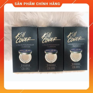 Phấn cushion sivanna kiềm dầu kill cover bb spf50+ 1 tặng 1