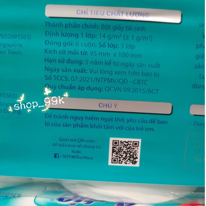 Giấy vệ sinh Cutie COMPACT không lõi lốc 6 cuộn 3 lớp