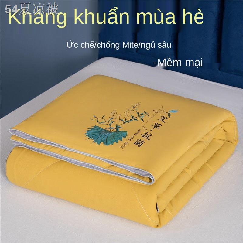 LCây ngải cứu kháng khuẩn mùa hè mát mẻ chăn bông thân thiện với ký túc xá nữ độc thân điều hòa nhiệt độ lõi chăn bôn