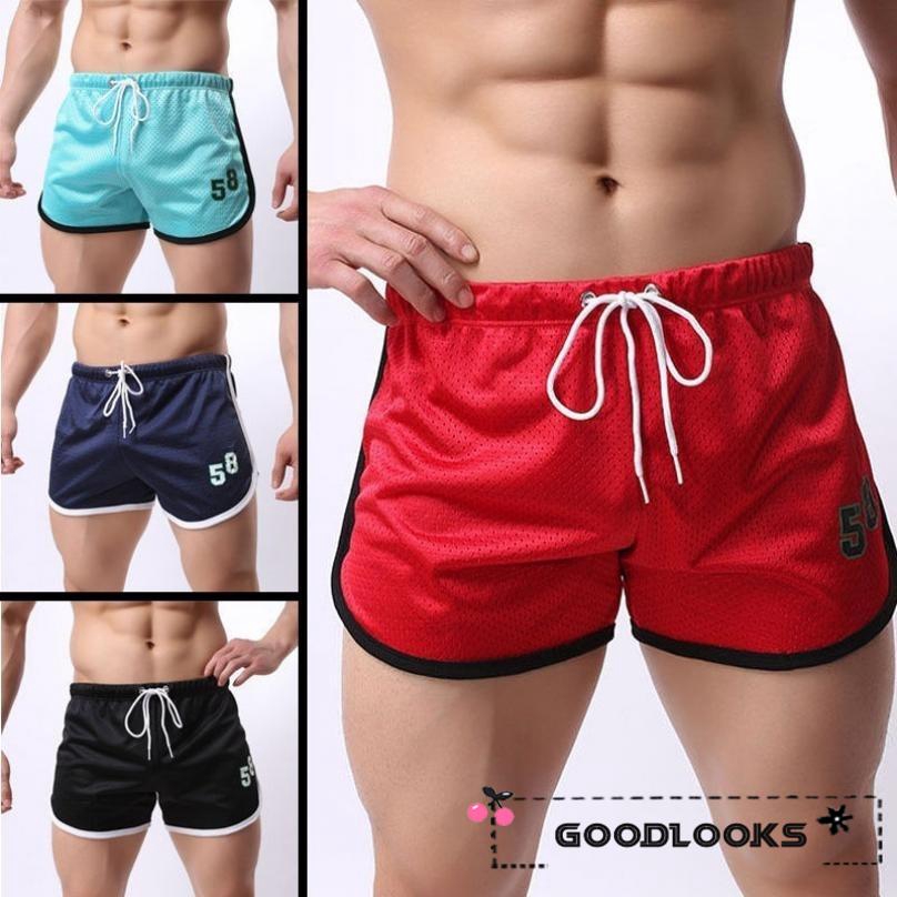 Quần ngắn tập gym chất vải lưới thoáng mát cho nam
