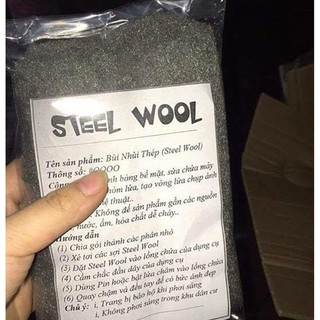 5K/ GÓI Pháo Quay, Bùi Nhùi Thép, Steel Wool (Dài 40cm, Rộng 11cm) ( full box ) E148_T