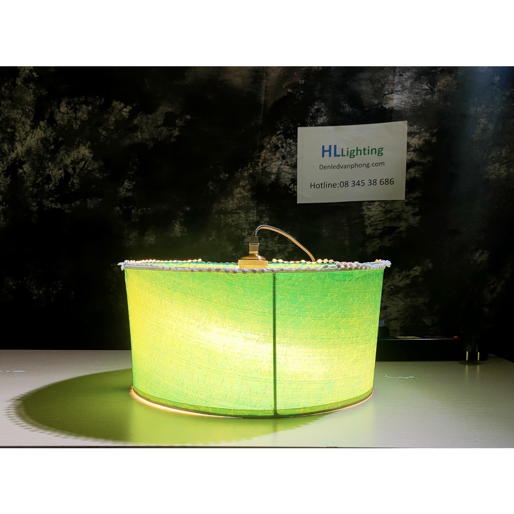 Đèn Thả Trần Vải Lụa Hà Đông Cao Cấp Hoa Văn Phương Đông, Đèn Trang Trí Nhà Hàng Khách Sạn, Vietmake BG011CD