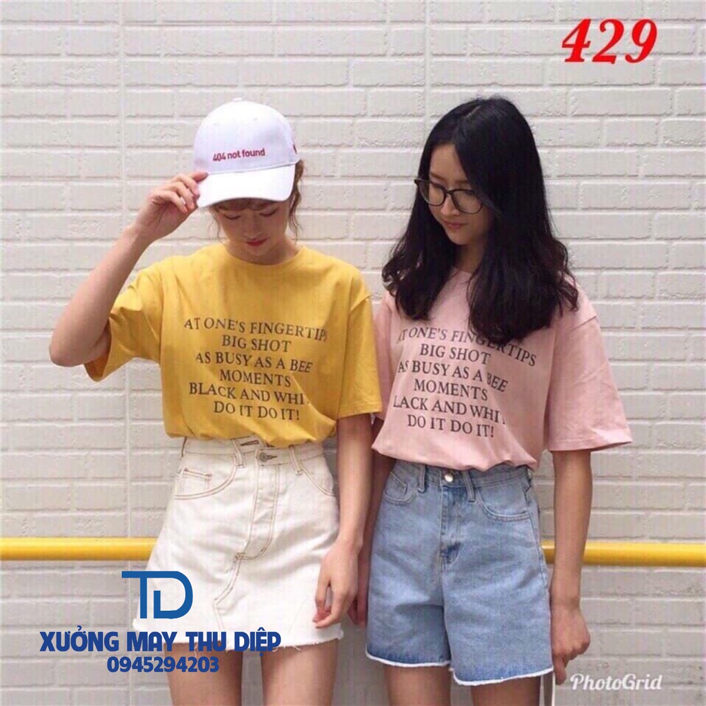 Áo thun tay lỡ form rộng chữ BIG SHOT unisex mặc áo phông đôi
