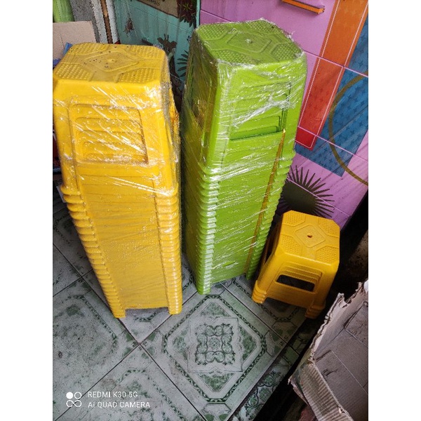 combo 35 ghế lùn màu vàng