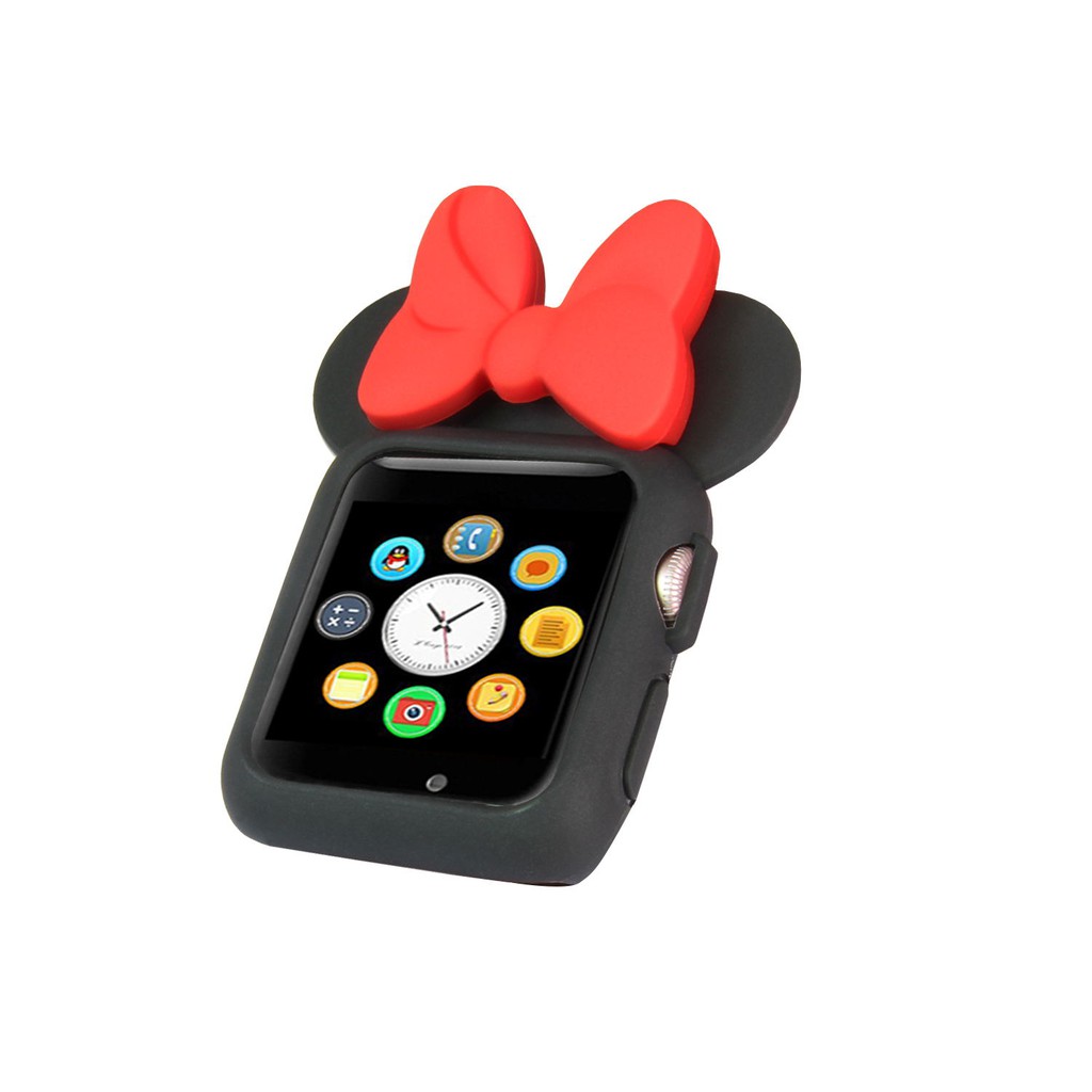 Vỏ hình chuột Minnie cho đồng hồ thông minh Apple Watch Series 5/4/3/2/1 38mm/42mm/40mm/44mm