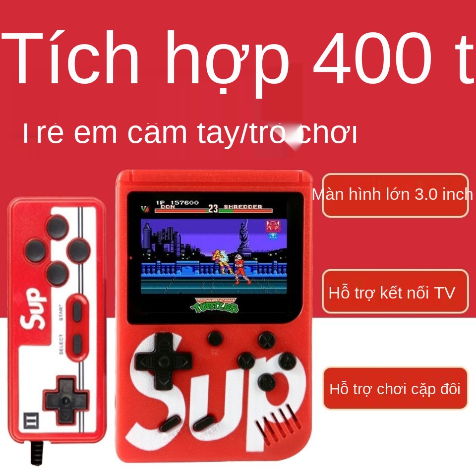 ♝●máy chơi game cầm tay sup trẻ em hoài cổ TV mini đôi kiểu cũ