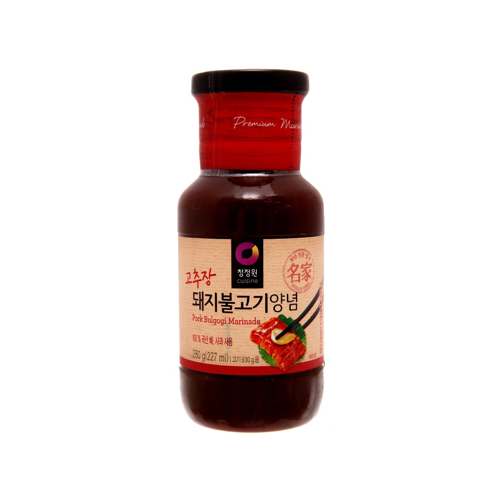 Sốt ướp thịt heo vị cay Chung Jung One chai 280g