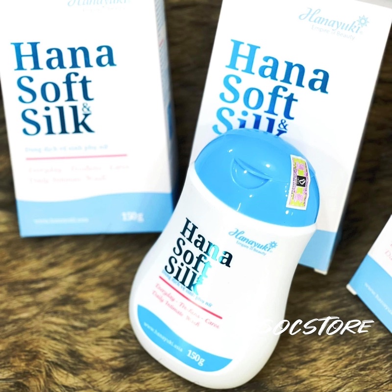 Dung Dịch Vệ Sinh Phụ Nữ Hana Soft Silk Hanayuki chăm sóc cô bé khử thâm làm Hồng