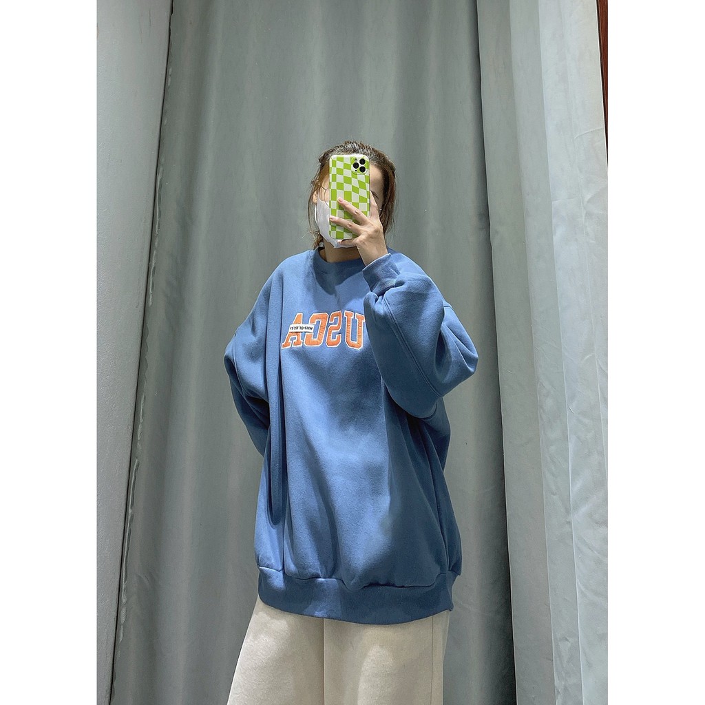 ÁO NỈ CỔ TRÒN CHỮ USCA | BigBuy360 - bigbuy360.vn